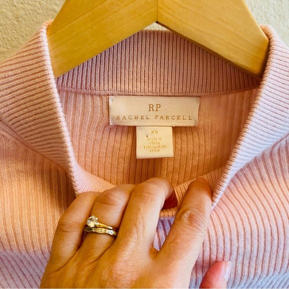 RACHEL PARCELL Mock Neck Ribbed Sweater Size XS - Picture 8 of 9